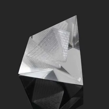 1бр Новият Египетски Прозрачен Кристал Кварцевая Пирамида Украса на Дома Масата Подарък от 40 мм * 40 мм 1