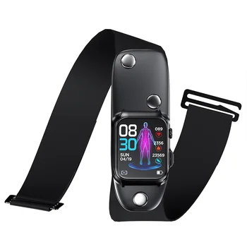 2022 Новите Смарт Часовници с Нивото на Глюкоза в кръвта E500 с Мониторинг на ЕКГ, часовници за измерване на Кръвното Налягане, на телесната Температура, Мъжки Спортни Фитнес-Умен Часовник 1