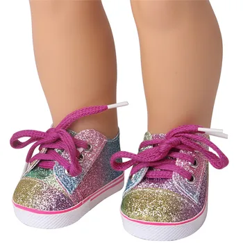 25 Стилна стоп-моушън обувки 7 см, средна горната част на обувки, подходящи за 18-инчовата кукли American Girl, облекло и аксесоари, Играчки За Момичета 1