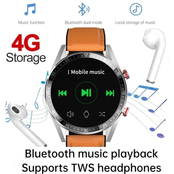 454*454 1,39 инча AMOLED дисплей Винаги Показва Време Смарт Часовници Bluetooth Предизвикателство Местна Музика Времето Умни Часовници За Мъже Android 5