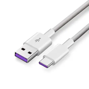 5А USB Type C USB Кабел 3.1 Бързо Зарядно Устройство за пренос на данни Type-C Сребърен Кабел Supercharge за Huawei P10 P20 Pro Mate 10 C USB Кабел
