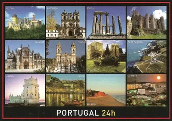 78*54*3 мм, Стара пощенска Картичка, Видове Португалия Метални Сувенирни Магнити За Хладилник 20344 Твърда Плоча Туристически Спомени