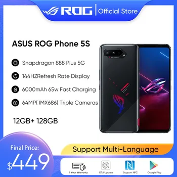 ASUS ROG 5s Телефони 5S 5G celular Смартфон Snapdragon 888 Plus 6,78 