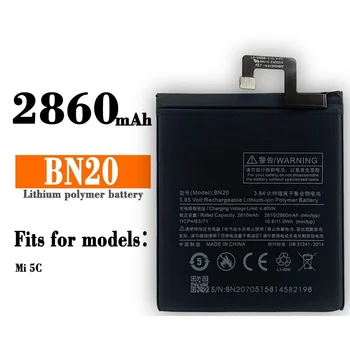 BN20 100% Оригинал BN 20 2810 mah Акумулаторна Батерия За Xiaomi 5C Mi5C M5C Високо Качество на Телефон Замяна Последните Bateria 