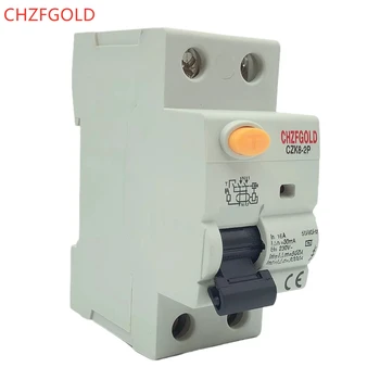 CHZFGOLD CZK6 RCCB 2 - 2P 16A 25A 63A 80A 100A прекъсвач автоматичен прекъсвач остатъчен ток слънчев фотоелектричния A/B/AC30MA300MA100MA 2