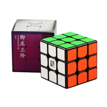 [ECube] YJ Yulong V2 M 3x3 Черно Магистралата Куб без Етикети Yongjun 2 М Магнитен Магически Куб Пъзел Cubo Magico За Деца 4