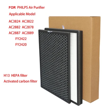 FY2420/30 FY2422 Филтър с Активен Въглен HEPA Заменяеми Филтър за Philips за Пречистване на Въздуха AC2889 AC2887 AC2882