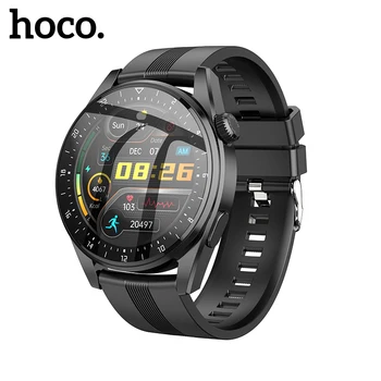 Hoco Y9 Смарт Часовници Bluetooth Предизвикателство 1,32 Инча 360*360 Разрешение 3.5 D Сензорен Екран IP68 Водоустойчив Монитор на Сърдечната Честота Спортни Часовници 0