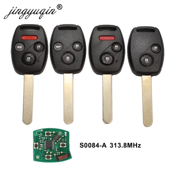 jingyuqin 10 бр./лот Дистанционно ключ за S0084-A 313,8 Mhz за Honda CIVIC STREAM с ID46 (7961) чип за Управление на автомобилната алармена система
