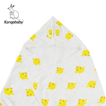 Kangobaby #Моят мека живота на # Подходящо за носене Сладко Муслиновое Памучно Пеленальное Одеяло с Принтом Популярна Модерна Детска Наметало Кърпи за баня