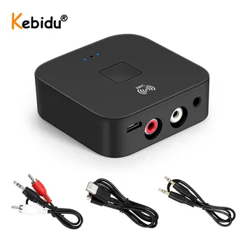 KEBIDU NFC Bluetooth 5,0 Приемник, 3.5 мм AUX Поддръжка на безжичен адаптер NFC RCA Hi Fi интернет и гледане на музика за 2 усилвателя