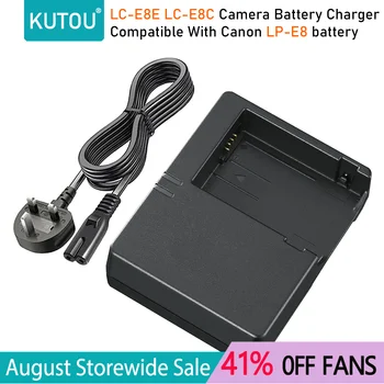 KUTOU Ново Висококачествено Зарядно за фотоапарат LC-E8E LC-E8C За Canon LP-E8 Батерия EOS 550D 600D 700D T2i T3i T3i T4i Камера