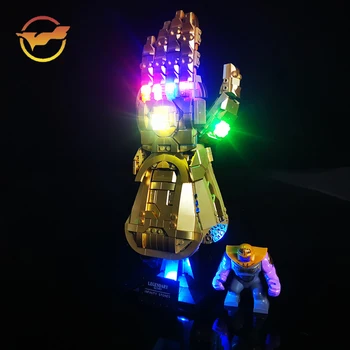 Led комплект за Lego 76191 Infinity Gauntlet градивните елементи на Аксесоари Комплект играчки лампи (само за осветление, без модел блокове)