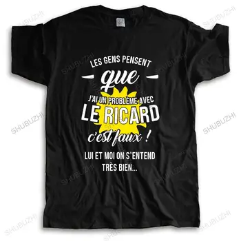 Les Gens Pensent Que Дже Un Problème Avec Le Ricard Estfaux Lui Et Moi On Entend man смешни cotton teeshirt short sleeve