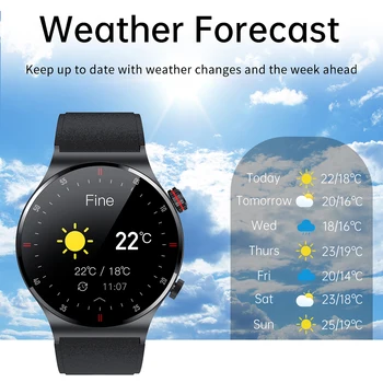 LIGE Новите смарт часовници с Bluetooth-разговори, мъжки спортни фитнес-часовник с пълен сензорен екран, Bluetooth, подходящи за смарт часа Android и iOS 5