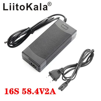 LiitoKala 48 2A LiFePO4 зарядно устройство 58,4 В 2A 100-240 vdc LiFePO4 Зарядно Устройство За 16 S 24 В LiFePO4 Акумулаторна батерия 1