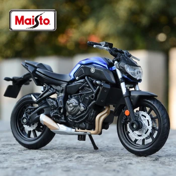 Maisto 1:18 2018 Yamaha MT07 Статични Гласове Автомобили Сбирка Хоби Модели мотоциклети Играчки