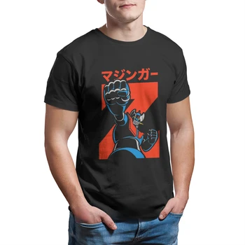 Mazinger Z Tranzor Z Kabuto Koji Манга Тениска за Мъже Ретро Тениска на Японската Мека Лятна Ежедневни Тениска Ropa Hombre Camisetas