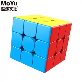 MoYu 3x3x3 Meilong Магически Куб Без Етикети Cubo Magico Професионален Meilong Скоростни Кубчета Забавни Играчки За Деца Куб Унгарски
