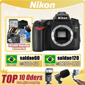 Nikon D90 12,3-Мегапикселов CMOS digital slr фотоапарат с формат DX