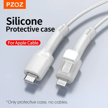 PZOZ PD Защита Кабел За Apple iPhone 14 Plus 13 12 mini Pro Max Зарядно Устройство TypeC Оригиналната Защита Кабел Силиконов Защитен