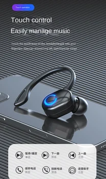 TWS Bluetooth Слушалки бизнес подвесное ухото Безжична Bluetooth Слушалки Слушалки слушалки Слушалки, Мобилни Телефони Геймерские Слушалки 3