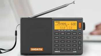 XHDATA D-808 Преносимо Цифрово Радио FM стерео/SW/MW/LW/SSB Air Band Многодиапазонный Приемник, Високоговорител
