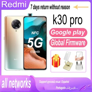 xiaomi redmi K30 Pro 5G NFC 8G 256G celular глобалната версия на Смартфон Телефон Мобилен Телефон Snapdragon 865 4700 mah