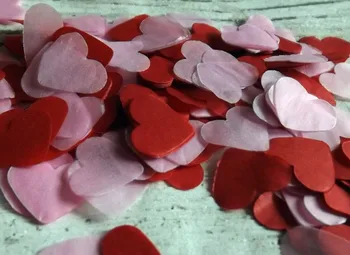 Безплатна доставка реколта 0,5 кг, 1 кг сърцето биоразлагаемая червен розов подвижния хартия конфети сватба, рожден ден украса на масата на въздушното топка