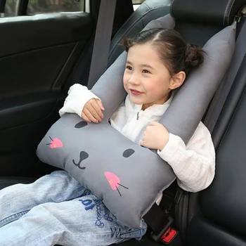 Детски Колан Cartoony Автомобил Sefety Столчето за Кола предпазни Колани въздушна Възглавница Предпазва Бебето мек колан Рамото на Безопасно Кацане Колан