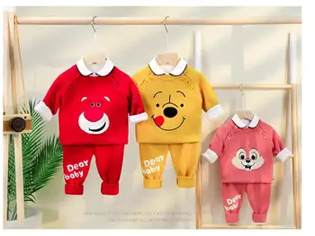 Детски комплект пуловери в контрастен цвят