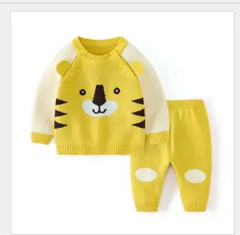 Детски комплект пуловери в контрастен цвят 3