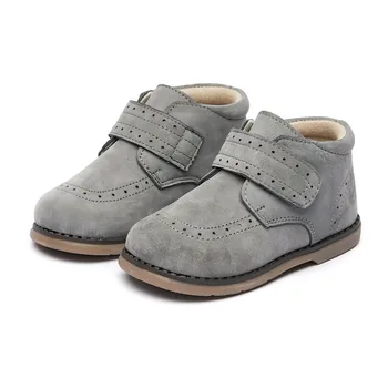 Детски обувки, детски обувки в стил ретро От Телешка Кожа, прием на 2020 г., а есенно-зимните тънки Обувки От Естествена Кожа За Момчета и Момичета, класически Британски