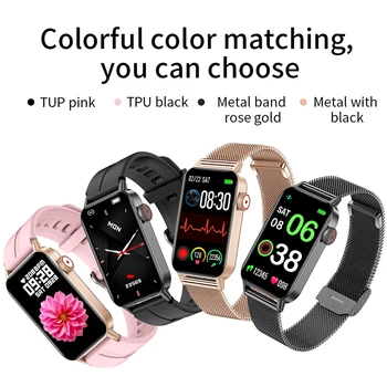 За Xiaomi Huawei Телефон IP68 Водоустойчив Умни Часовници За Жени Красива Гривна Монитор на Сърдечната Честота на Мониторинг Сън Smartwatch Дами 4