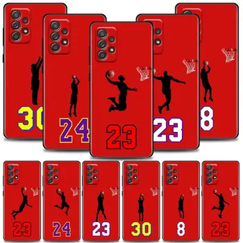 Забавен Анимационен Див Баскетбол Samsung A51 A12 A52 A21s A71 Калъф За Телефон Galaxy A31 A32 A02s A72 A11 A41 A22 A03s Калъф Fundas