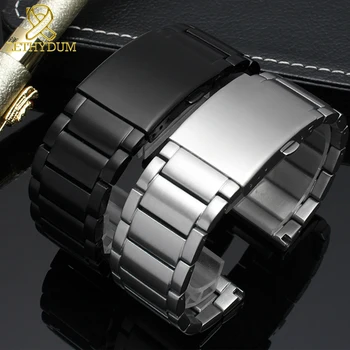 златист цвят на каишки за часовници от неръждаема стомана 24 26 28 мм и каишка за часовник DZ4209 DZ4215 DZ1844 DZ7333 DZ4344 солидна метална каишка за часовник 2