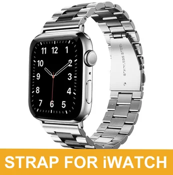 Каишка от неръждаема стомана за Apple Watch Каишка Metel Каишка за iwatch 42 мм 38 мм Гривна Каишка за Каишка за часовник iPhone Watch 3 4 5 6 SE