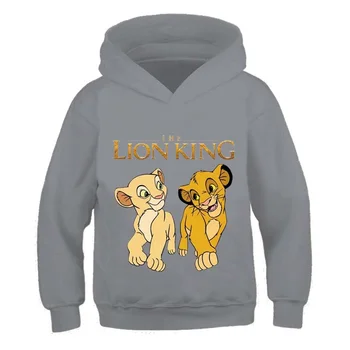 Крал Лъв, Детски блузи, Simba, Дрехи за малките момчета в есен 2022 г., Нова Детски дрехи Simba, Детски блузи с качулка Lion King Simba 4