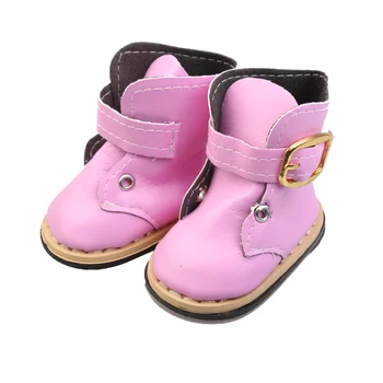 Кукла Talk 18 инча Американската кукла обувки, ботуши нови висококачествени Розови бели ботуши bjd 1/6 1/3 обувки Кукла Момиче Обувки Аксесоар 2