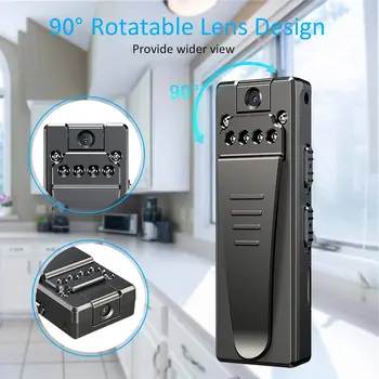 Мини камера за тялото HD 1080P С Функция за разпознаване на движение за Нощно Виждане С Клипс Носене Видео Micro Security Surveillance 1