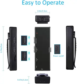 Мини камера за тялото HD 1080P С Функция за разпознаване на движение за Нощно Виждане С Клипс Носене Видео Micro Security Surveillance 5