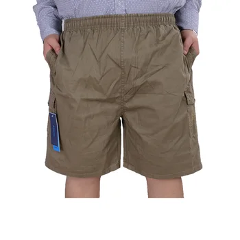 Мъжки летни ежедневни Панталони големи размери, по-големи размери, свободни памучни гащета среден размер 7XL 6XL 8XL, Големи размери, 11XL 12XL, мъжки къси панталони 2