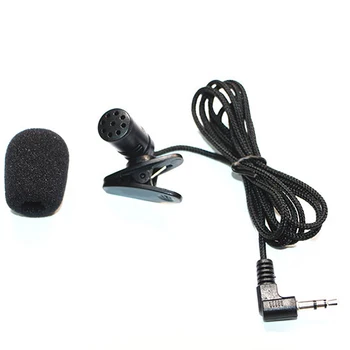 Насочената Петличный микрофон Кондензаторен Микрофон с Шумопотискане и кабел с дължина 1,18 м за телефони и смартфони, Черен 0