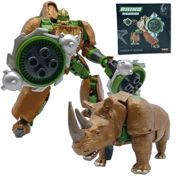 НОВ Воин-Носорог Трансформация RW-01 Rhinox RW01 Звяр Война ДО Фигурка на Робот Детски Играчки