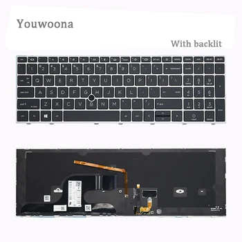 Нова Оригинална Клавиатура за лаптоп с Подсветка За HP ZBook Fury 15 G7 G8 17 G7 G8
