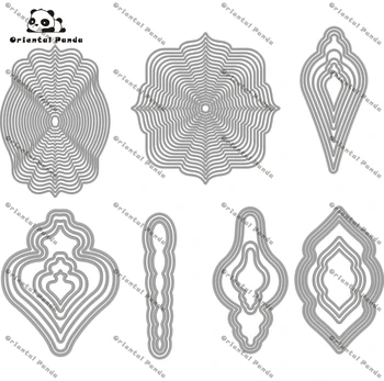 Нова форма 2021 скелетна форма на метална форма на метална форма за рязане на метал форма за албуми визитка печатна форма гумено уплътнение