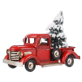 Ретро модел камион украса на работния плот декорация Хелоуин Коледа домакински коледна парти аксесоари празнични подаръци, детски играчки