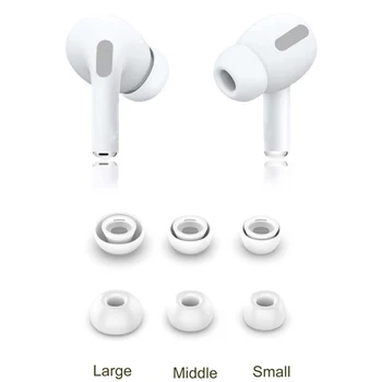 Слушалки Амбушюры За Apple AirPods Pro Ушни Втулки С Паметта Силиконови Накрайници Против Хлъзгане, Слушалки Ушна Възглавница