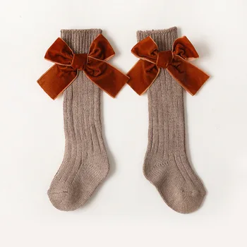 Чорапи, Бебешки Чорапи С Голям Нос, Обикновена Гамаши, Топли Чорапи на Принцеси За Деца, Меки Дълги терлици От 1 до 8 Години