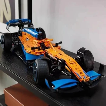 2022 НОВ Технически Съвместим 42141 McLarened на Формула 1 Състезание Модел на Кола Градивен елемент на Градски Автомобил Комплекти Тухли Играчки За Деца 2
